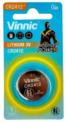 Zdjęcie produktu dla Bateria guzikowa litowa 3V CR2412 VINNIC