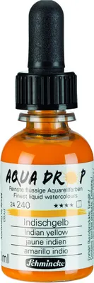 Produktbild von Schmincke Aqua Drop Aquarell Indischgelb 30ml 24240034 Airbrush Illustration