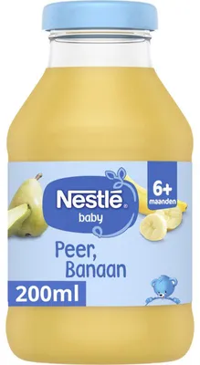 Immagine prodotto di Nestlé Babysap Peer Banaan 6 mesi+ 200 ml - succo di frutta naturale senza zucchero