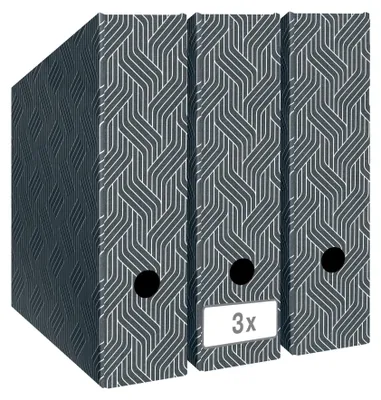 Productafbeelding van VON LEITZ 61570085, staande documentenhouder 61570085, grijs, karton, DIN A4, 3 stuks.
