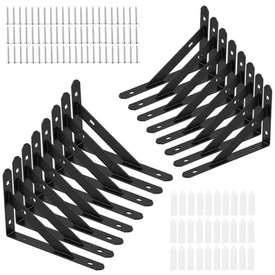 Produktbild von Omgoods – Set mit 16 Metall-Wandhalterungen für Regalböden