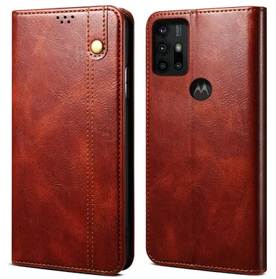 Obrázek produktu pro Pouzdro pro Motorola Moto G30, kožené flip pouzdro peněženka s funkcí stojánku červené