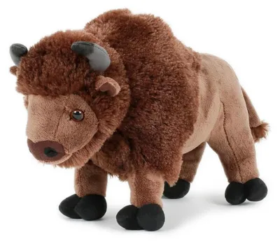 Imagen del producto de Peluche de bisonte, 25 cm. Peluches, animales de peluche, búfalos, bisontes, animales de la pradera, animales de la estepa
