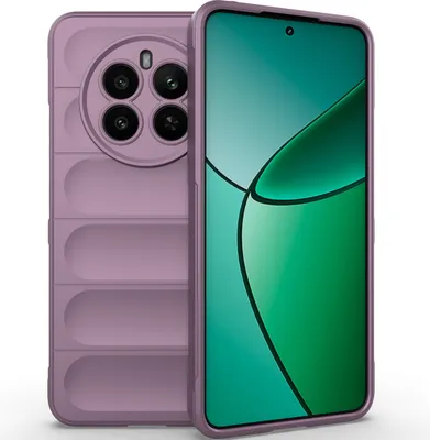Produktbild von Handyhülle für Realme 12+ Weich TPU Silikon Stossfest Anti-rutsch Hülle Lila