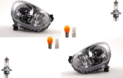 Produktbild von Scheinwerfer passend für Nissan Micra K13 10-13 Leuchtmittel Set Li. Re. 260601HB0A 260601HB0B 260601HB0C 260651HB0A 260651HB0B 260101H Johns
