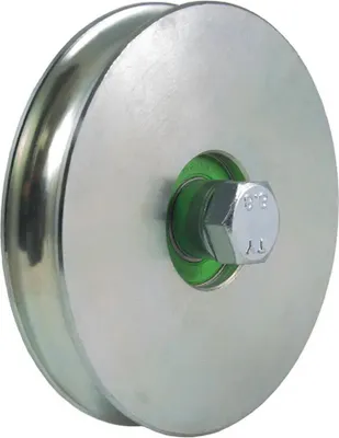 Produktbild von 120mm Rundrillenrad mit 16,5mm Rille 1 Kugellager