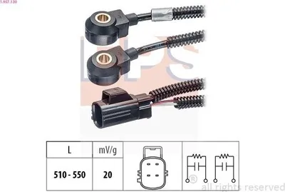 Produktbild von EPS Klopfsensor 1.957.130 für VOLVO V70 II (285) 510mm