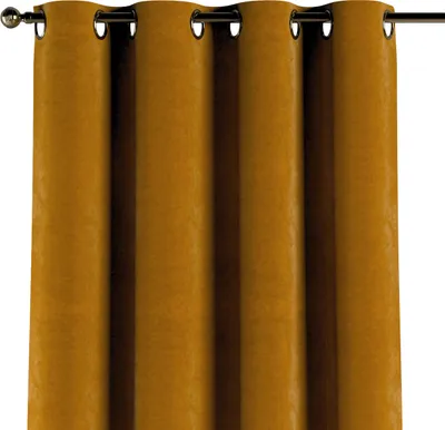 Productafbeelding van Dekoria gordijn met lusjes, honinggeel, 130 x 245 cm