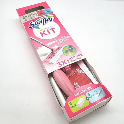 Produktbild von Swiffer KIT - 8x Boden Staubtücher + 3x Feuchte Bodentücher Limited Edition