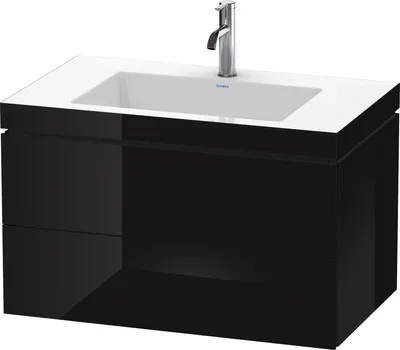 Produktbild von Duravit Duravit Waschtischunterbau L-CUBE WT Vero Air 500x800x480mm 1 HL sw hgl
