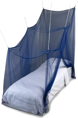 Image de Moustiquaire Deconet OBLIQUE - Bleu foncé - L 210 cm x H 120 cm et H 200 cm x L 100 cm 1 personne.