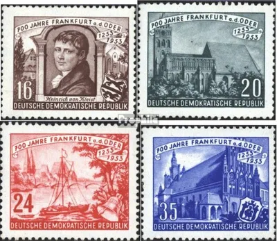 Produktbild von Briefmarken DDR 1953 Mi 358-361 (kompl.Ausg.) postfrisch 700 Jahre Frankfurt a.d. Oder
