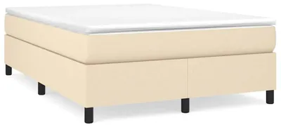 Obrázek produktu pro vidaXL Box spring bed frame cream 140x200 cm látka
