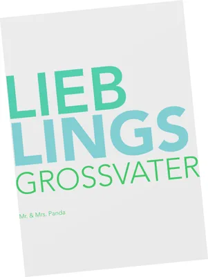 Produktbild von Mr. & Mrs. Panda Grußkarte Grossvater - Weiß - Geschenk, Postkarten, Geschenkidee, Postkarte, Ansichtskarte, Kunstkarten, bildkarte, Spruch