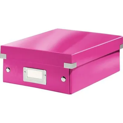 Image de Boîte d'organisation Click & Store petit rose