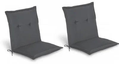 Produktbild von Beautissu 2er Set Niedriglehner Auflage Loft NL, 100x50x6cm, Graphitgrau