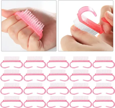Produktbild von 20 Stück Nagelbürste,Mini Nagel Bürsten set,Nagel Hand Schrubben Reinigung Bürste,Fingernagel Bürsten