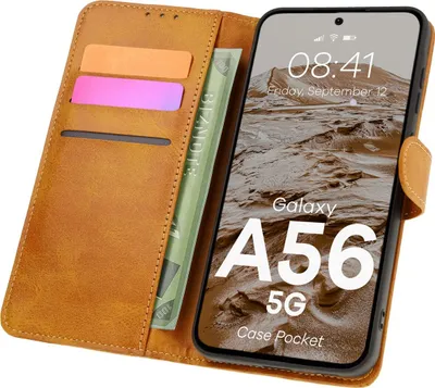 Produktbild von Bizon Case Pocket Samsung Galaxy A56 5G braun
