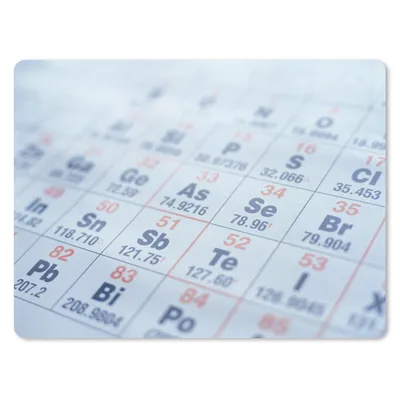 Produktbild von MuchoWow® Mauspad Mousepad Periodensystem auf einem Blatt Papier 40x30 cm - Mousepads - Maus Mat - Pad - Mausunterlage - Anti Rutsch