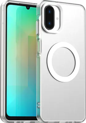Image de Etui magnétique pour Samsung Galaxy A07, étui antichoc fin, mat et translucide Blanc