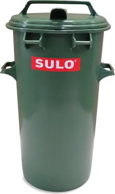 Produktbild von Runde 50 L Mülltonne Farbe grün Retro Tonne Mülleimer Abfalltonne (50 Sulo grün o.B.)