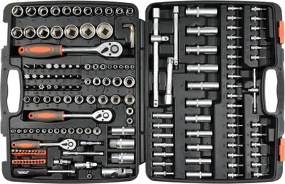 Produktbild von Sthor 173-tlg. Steckschlüssel Ratschen-Set Metall 58688