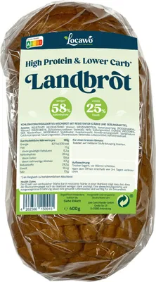 Produktbild von Locawo High Protein Low Carb Landbrot | Bauernbrot | Mischbrot 400g