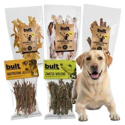 Produktbild von Bult | Naturkauartikel für Hunde - Mix Ausgeschmäckern - 500g - Leicht Verdaulich - Natürlicher Hundesnack