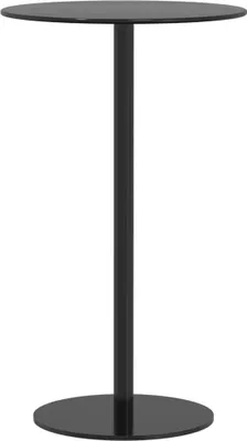 Produktbild von Gartentisch Rund Schwarz Ø60x105 cm Stahl