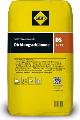Produktbild von SAKRET Dichtungsschlämme DS grau 25kg