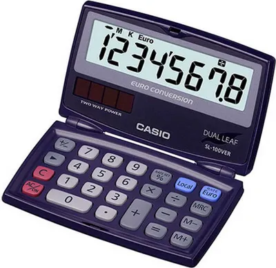 Produktbild von Casio Sl100ver Taschenrechner Schwarz Schwarz One Size