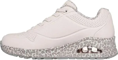 Zdjęcie produktu dla Skechers Sneakers 155412-WHLD in Natural Duraleather/ Off White Leopard Trim color size 38
