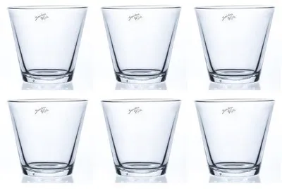 Produktbild von 6er Set Windlichter, Glasvasen, Dekogläser CONI H. 13cm D. 14cm Sandra Rich