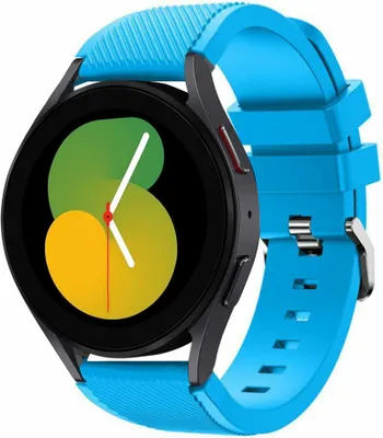 Produktbild von Strap-it Samsung Galaxy Watch 5 - 40mm Silikonarmband (Hellblau)