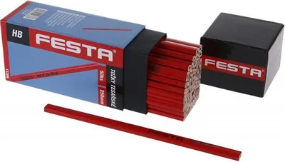 Obrázek produktu pro Tužka tesařská (červený lak) 250mm