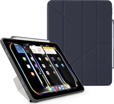 Image de Pipetto Origami No3 Pencil coque iPad Pro 13 (M4) – Positions de support 5-en-1 – Compatibilité avec l'Apple Pencil – Absorption des chocs pour une protection complète