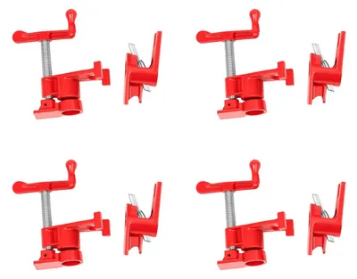 Productafbeelding van Metalen Buisklemmen, 3/4 Inch, Snelspanner, Set van 4