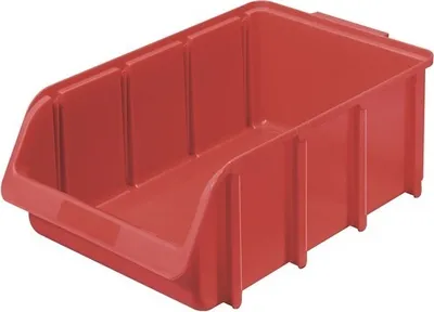 Image de Hünersdorff Bac à bec taille 5 rouge Longueur 470 / 425 x largeur 310 x hauteur 180mm Polypropylène empilable - 675100