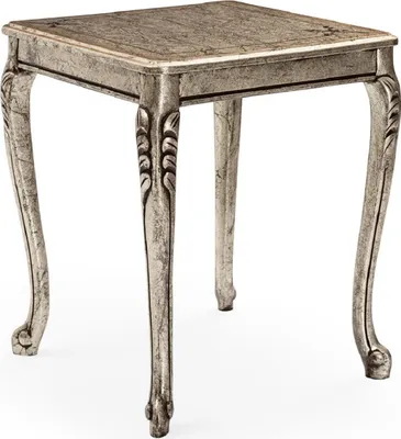 Produktbild von Casa Padrino Luxus Barock Beistelltisch Antik Silber - Quadratischer Massivholz Tisch im Barockstil - Luxus Wohnzimmer Möbel im Barockstil - Barock Möbel - Edel & Prunkvoll