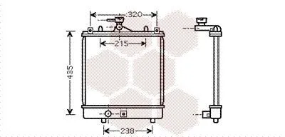 Produktbild von VAN WEZEL 52002061 Kühler Wasserkühler Motorkühler für SUZUKI IGNIS (FH)