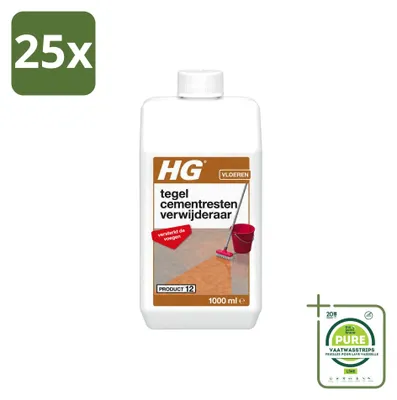 Produktbild von 25 x HG Zementschleierentferner für Fliesen - 1 Liter - Großpackung - 25 Stücke