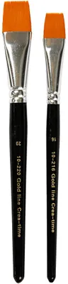 Produktbild von Gold Line Pinsel, Nr. 16+20, L 19-20 cm, B 17-24 mm, Flach, 2 Stk/ 1 Pck [HOB-100268]