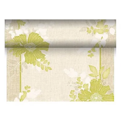 Produktbild von Papstar Tischläufer, stoffähnlich, PV-Tissue Mix "ROYAL Collection" 24 m x 40 cm grün "Annabel", 4 x 1 Rolle