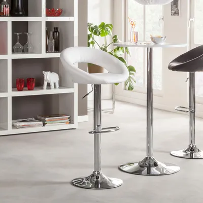Produktbild von home24 Barstuhl - Metall / Kunstleder