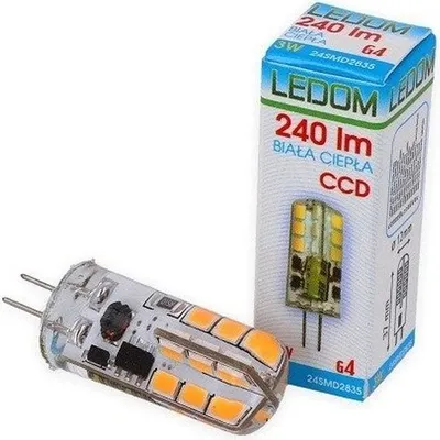 Produktbild von 10x G4 | LED Leuchtmittel | 3 Watt | 12V AC/DC | 240 Lumen | 2700K Warmweiß | Silikon | Stiftsockel | Stecklampe | Lampe