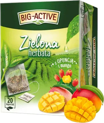 Zdjęcie produktu dla Big-Active - Herbata zielona z opuncją i mango (20tb x 1,7g)