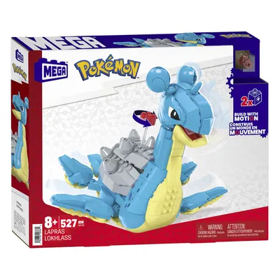 The image shows the packaging of a MEGA Pokémon Lapras building set.