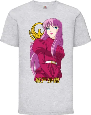 Zdjęcie produktu dla Koszulka Dziecięca Saint Anime Seiya Athena Saint Anime Seiya Athena, 9-11 Jahr - 140 / Wrzosowy szary