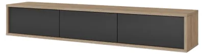 Produktbild von Selsey Moddern - TV-Lowboard mit Wandmontageoption, Eiche / Anthrazit, 180 cm