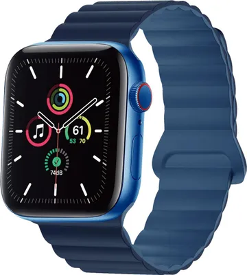 Image de Bracelet magnétique en silicone imoshion pour Apple Watch | 38/40/41/42 mm - Bleu foncé